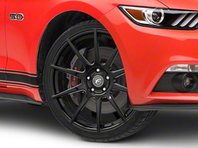 Forgestar CF10 Monoblock Piano Black Wheel; 20x9 (15-23 Mustang GT, EcoBoost, V6)