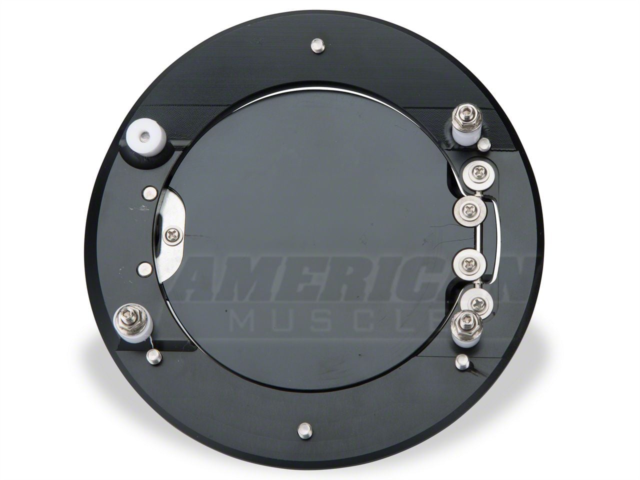 MMD Mustang Billet Aluminum Fuel Door; Black 41290 (10-14 Mustang