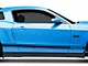 SEC10 Rocker Stripes with GT350 Logo; Gloss Black (05-14 Mustang)