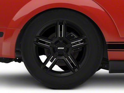 2010 GT500 Style Black Wheel; Rear Only; 18x10 (05-09 Mustang)