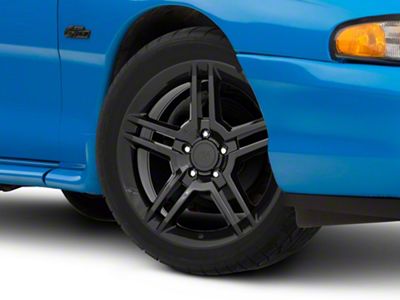 2010 GT500 Style Black Wheel; 18x9; 30mm Offset (94-98 Mustang)