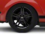 2010 GT500 Style Black Wheel; Rear Only; 19x10; 48mm Offset (05-09 Mustang)