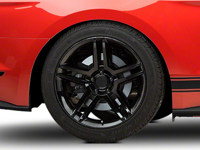 2010 GT500 Style Black Wheel; Rear Only; 19x10 (15-23 Mustang GT, EcoBoost, V6)