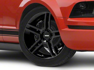 2010 GT500 Style Black Wheel; 19x8.5; 30mm Offset (05-09 Mustang)