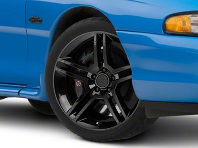 2010 GT500 Style Black Wheel; 19x8.5; 30mm Offset (94-98 Mustang)