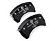 MGP Brake Caliper Covers with GT500 Logo; Black; Rear Only (07-14 Mustang GT500)
