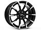 11/12 GT/CS Style Gloss Black Machined Wheel; Rear Only; 18x10 (94-98 Mustang)