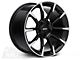 11/12 GT/CS Style Gloss Black Machined Wheel; Rear Only; 18x10 (94-98 Mustang)
