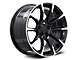 11/12 GT/CS Style Gloss Black Machined Wheel; 18x9 (15-23 Mustang EcoBoost w/o Performance Pack, V6)