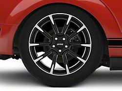 11/12 GT/CS Style Gloss Black Machined Wheel; Rear Only; 19x10; 48mm Offset (05-09 Mustang)