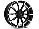 11/12 GT/CS Style Gloss Black Machined Wheel; Rear Only; 19x10 (15-23 Mustang GT, EcoBoost, V6)