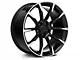 11/12 GT/CS Style Gloss Black Machined Wheel; Rear Only; 19x10 (15-23 Mustang GT, EcoBoost, V6)
