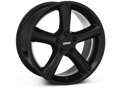 2010 GT Premium Style Black Wheel; 18x9; 30mm Offset (87-93 Mustang w/ 5-Lug Conversion)