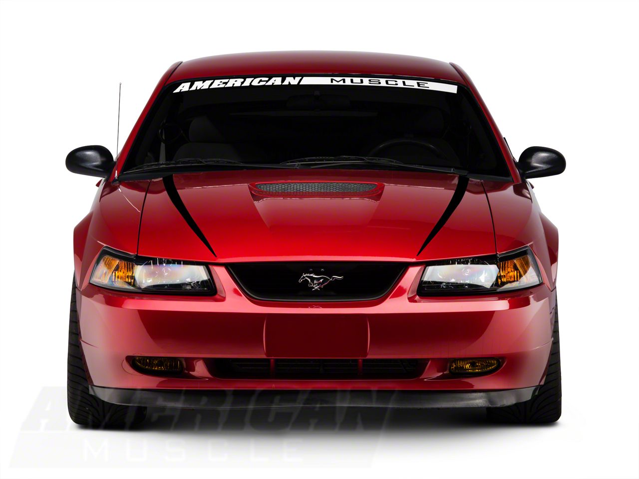10-261 マスタング black-hood-accent-decal-9904.