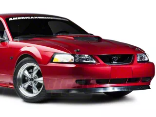 SpeedForm Modern Billet Hood Pin Appearance Kit; Black (94-04 Mustang)