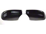 Door Mirror Cover; Gloss Black ABS 2 Pieces Tape-On (2011 Charger)