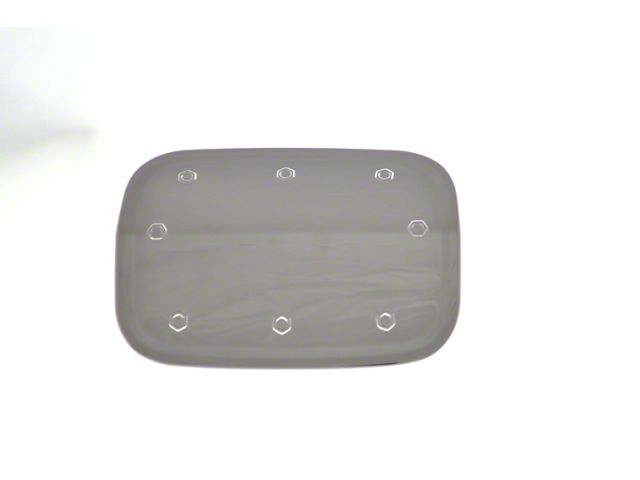 Fuel Tank Access Cover; Chrome ABS 1 Pieces Tape-On (2015 Charger)