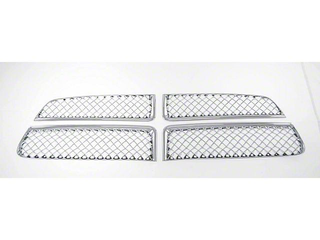 Grille Overlay; Chrome ABS 4 Pieces (11-14 Charger)