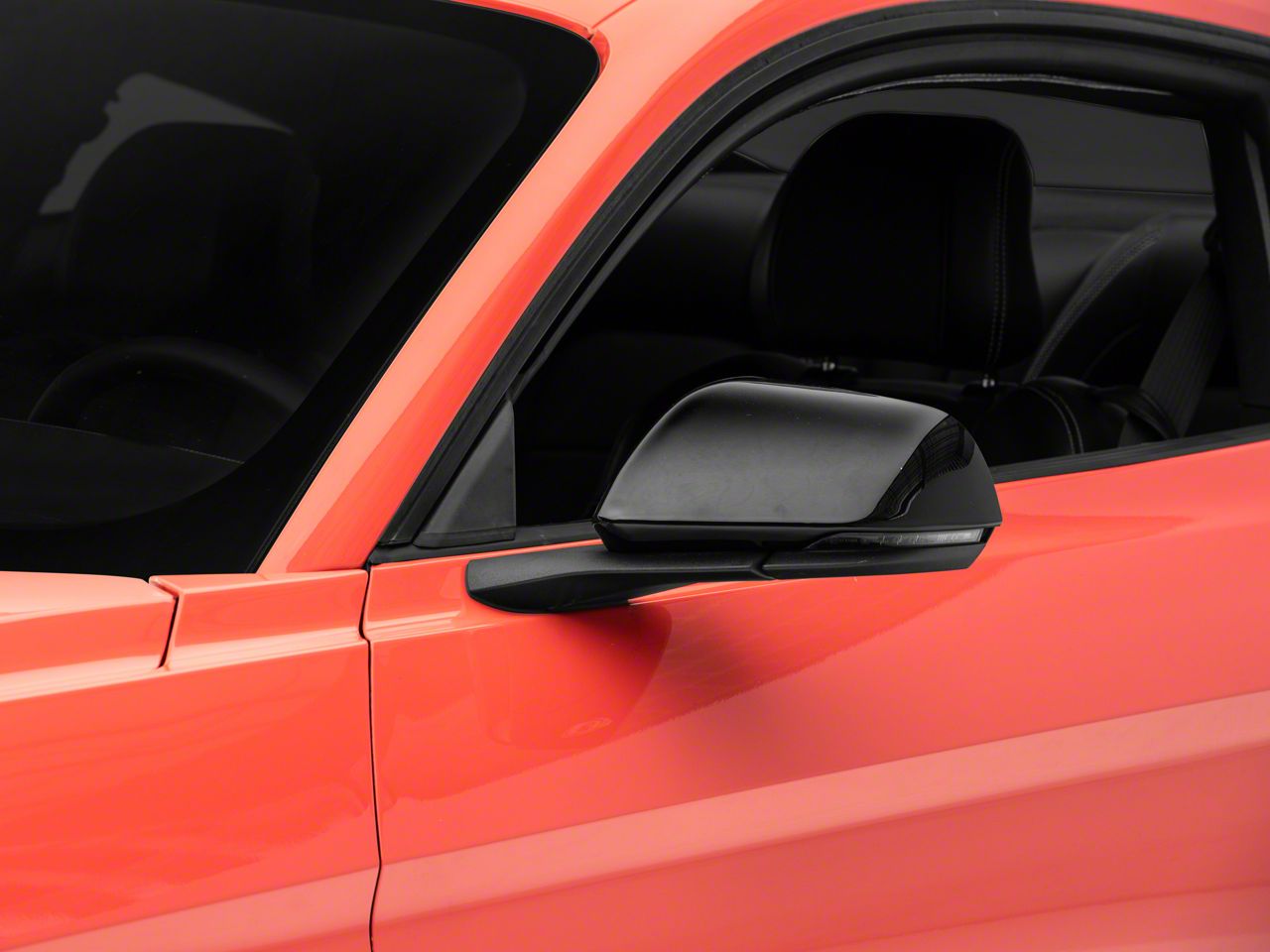 For 24-25 Ford Mustang Gloss Black M Style Side Mirror Cover Caps W/O LED Light | UK - Foto 7