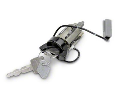 Ignition Lock Cylinder; Black (84-89 Mustang)
