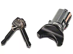 OPR Ignition Lock Cylinder; Black (94-95 Mustang)