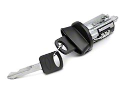 Ignition Lock Cylinder; Black (96-99 Mustang)