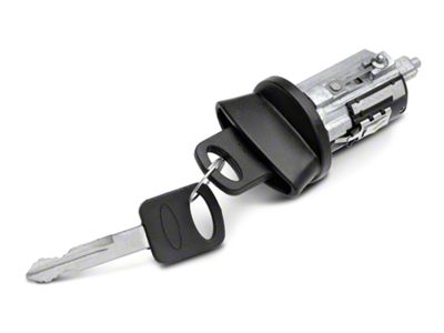 OPR Ignition Lock Cylinder; Black (96-99 Mustang)