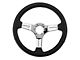 SpeedForm Leather Steering Wheel; Black (79-04 Mustang)