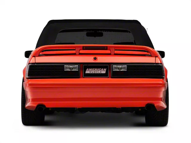 Raxiom Axial Series LED Tail Lights; Black Housing; Clear Lens (87-93 Mustang)
