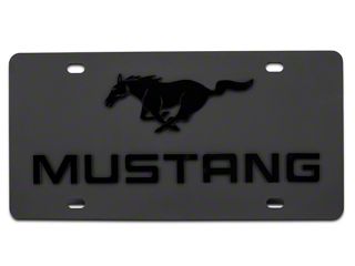Ford Mustang GT In Yellow Black Metal License Plate Frame - Foto 8