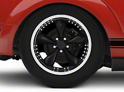 Bullitt Motorsport Gloss Black Wheel; Rear Only; 18x10; 45mm Offset (05-09 Mustang GT, V6)