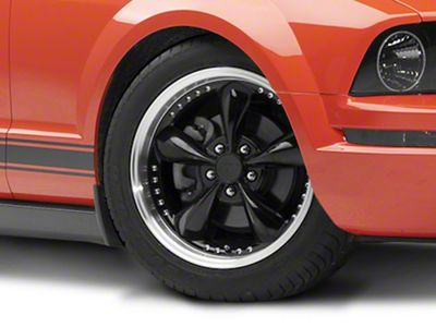 Bullitt Motorsport Gloss Black Wheel; 18x9 (05-09 Mustang GT, V6)