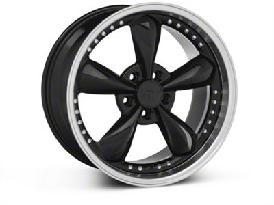 Bullitt Motorsport Gloss Black Wheel; 18x9 (87-93 Mustang w/ 5-Lug Conversion)