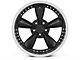 Bullitt Motorsport Gloss Black Wheel; 18x9 (87-93 Mustang w/ 5-Lug Conversion)