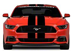 SEC10 Lemans Stripes; Gloss Black; 8-Inch (15-23 Mustang)