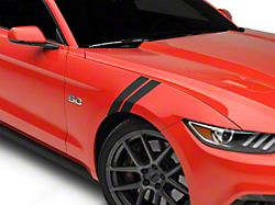 SEC10 Hash Marks; Gloss Black; Left Side (15-23 Mustang)