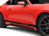 Rocker Stripes with Mustang Lettering; Black (15-23 Mustang)