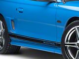 Rocker Stripes with Mustang Lettering; Black (94-04 Mustang)