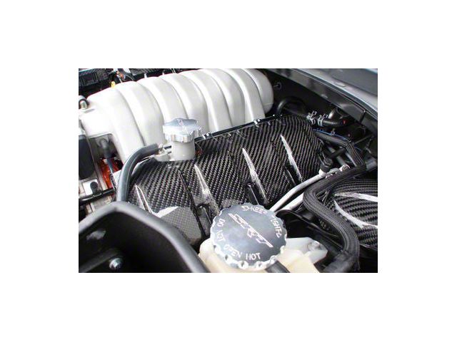 Black Ops Auto Works Engine Covers; Carbon Fiber (08-10 6.1L HEMI Challenger)