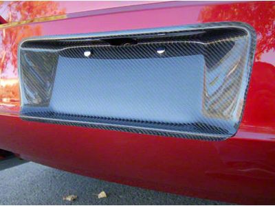 Black Ops Auto Works Licence Plate Insert; Carbon Fiber (06-10 Charger)