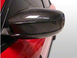 Black Ops Auto Works Mirror Covers; Carbon Fiber (11-23 Charger)