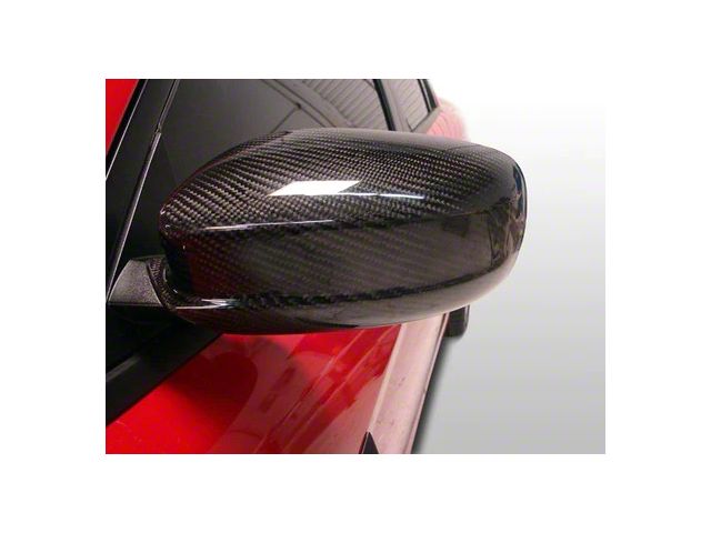 Black Ops Auto Works Mirror Covers; Carbon Fiber (11-23 Charger)