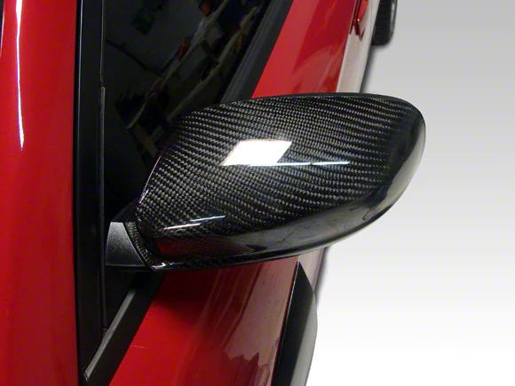 Black Ops Auto Works Charger Mirror Covers; Carbon Fiber