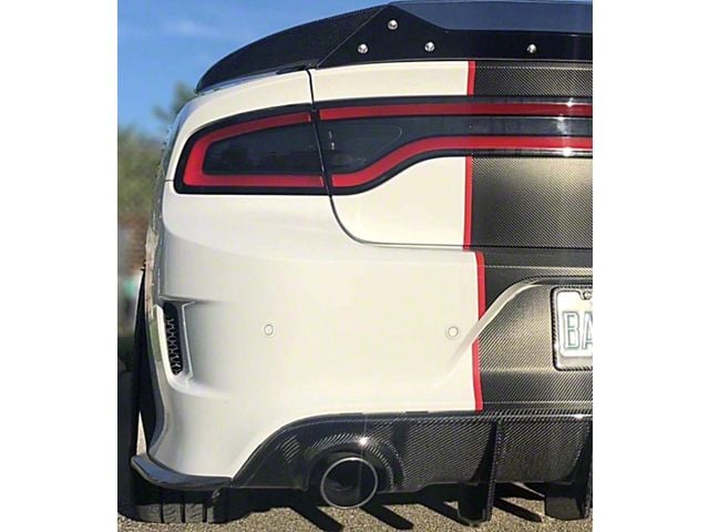 Black Ops Auto Works Rear Diffuser; Unpainted (15-23 Charger Scat Pack, SRT, Excluding Widebody)