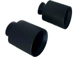Black Ops Auto Works Replacement Exhaust Tips; Cerakote Black (15-23 V8 HEMI Charger)