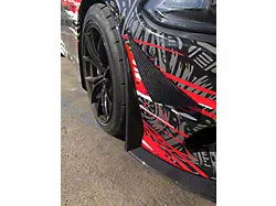 Black Ops Auto Works Side Wind Splitters; Unpainted (15-19 Charger Scat Pack, SRT)