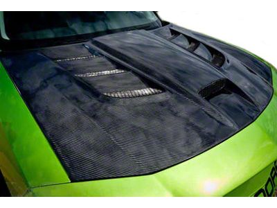 Black Ops Auto Works Sniper 1.0 Hood; Carbon Fiber (06-10 Charger)