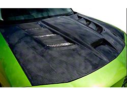 Black Ops Auto Works Sniper 1.0 Hood; Carbon Fiber Outer/Unpainted Inner (06-10 Charger)