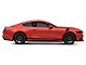 SEC10 Pinstriped Hash Marks; Gloss Black (15-23 Mustang)