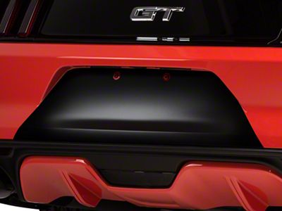 SEC10 Rear Bumper Accent Decal; Gloss Black (15-17 Mustang)